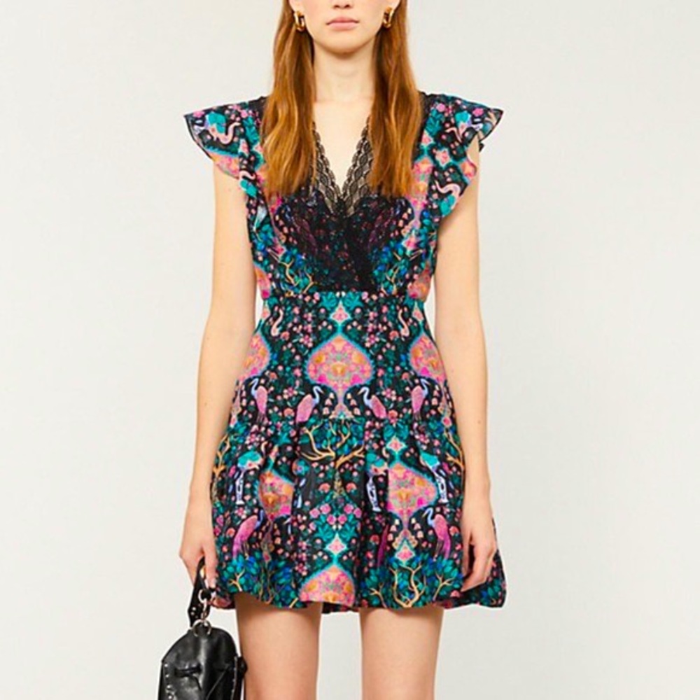 Sandro Iveane linen & silk blend mini dress | NWT - size 34